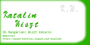 katalin wiszt business card